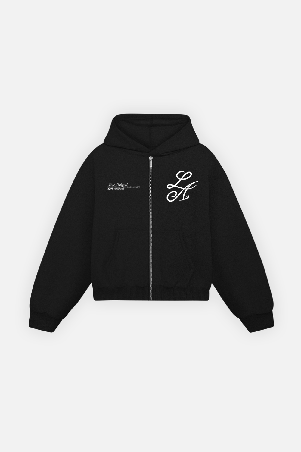 Fate Studios Lost Angels Zip Hoodie Vantablack – FATE