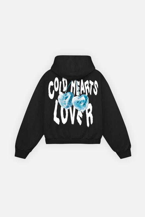 Cold Hearts Zip Hoodie Vantablack