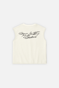 Fear of Nothing Tank Top Ivory