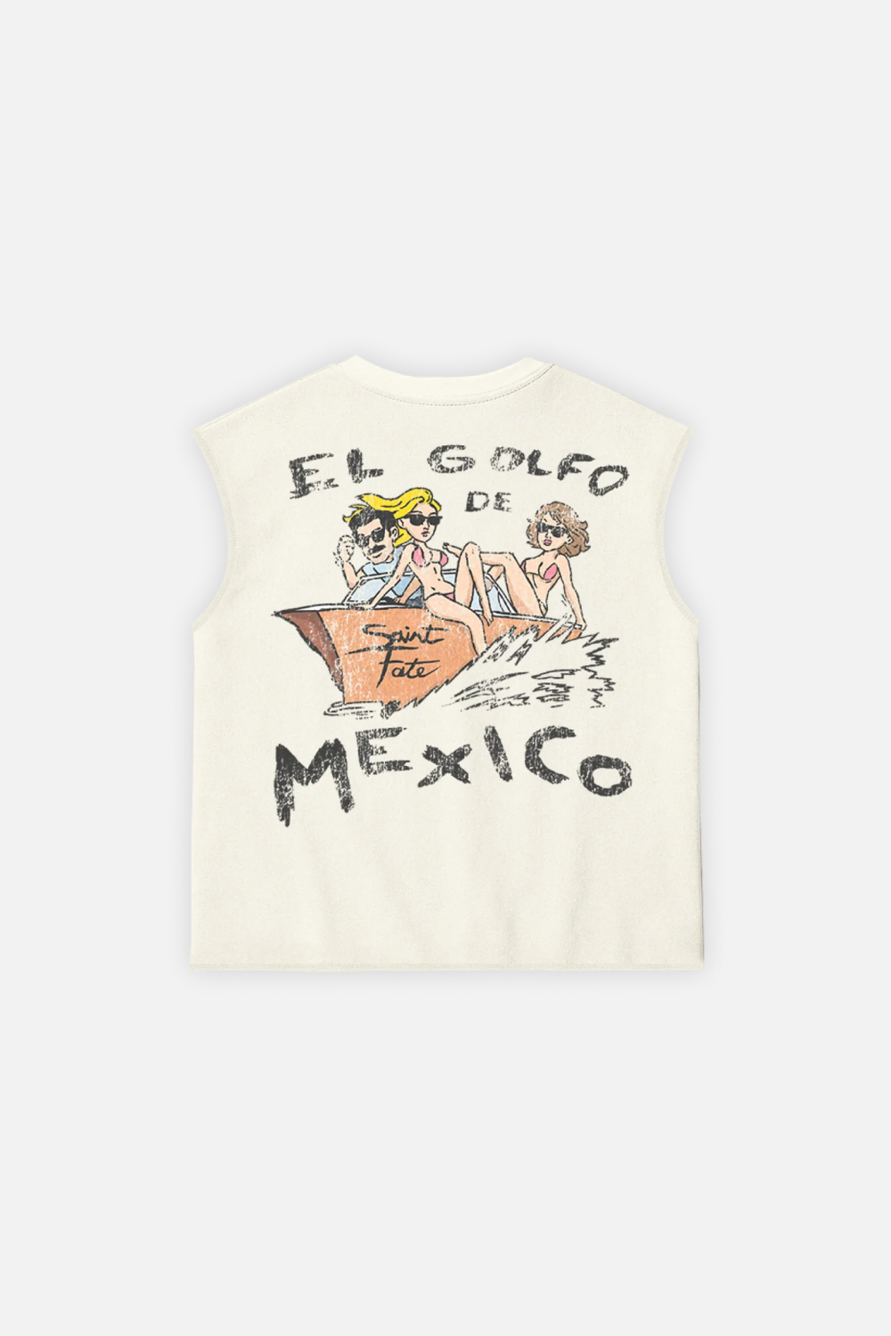Golfo De Mexico Tank Top Ivory