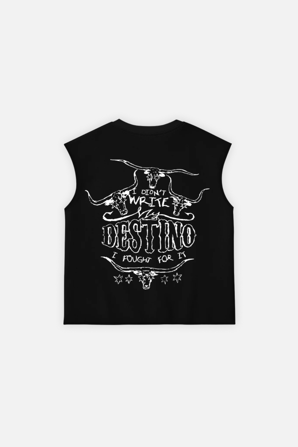 Long Horns Tank Top Black