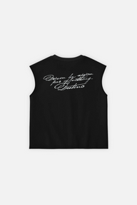 Fear of Nothing Tank Top Black