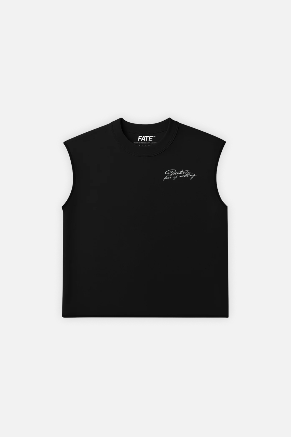 Fear of Nothing Tank Top Black