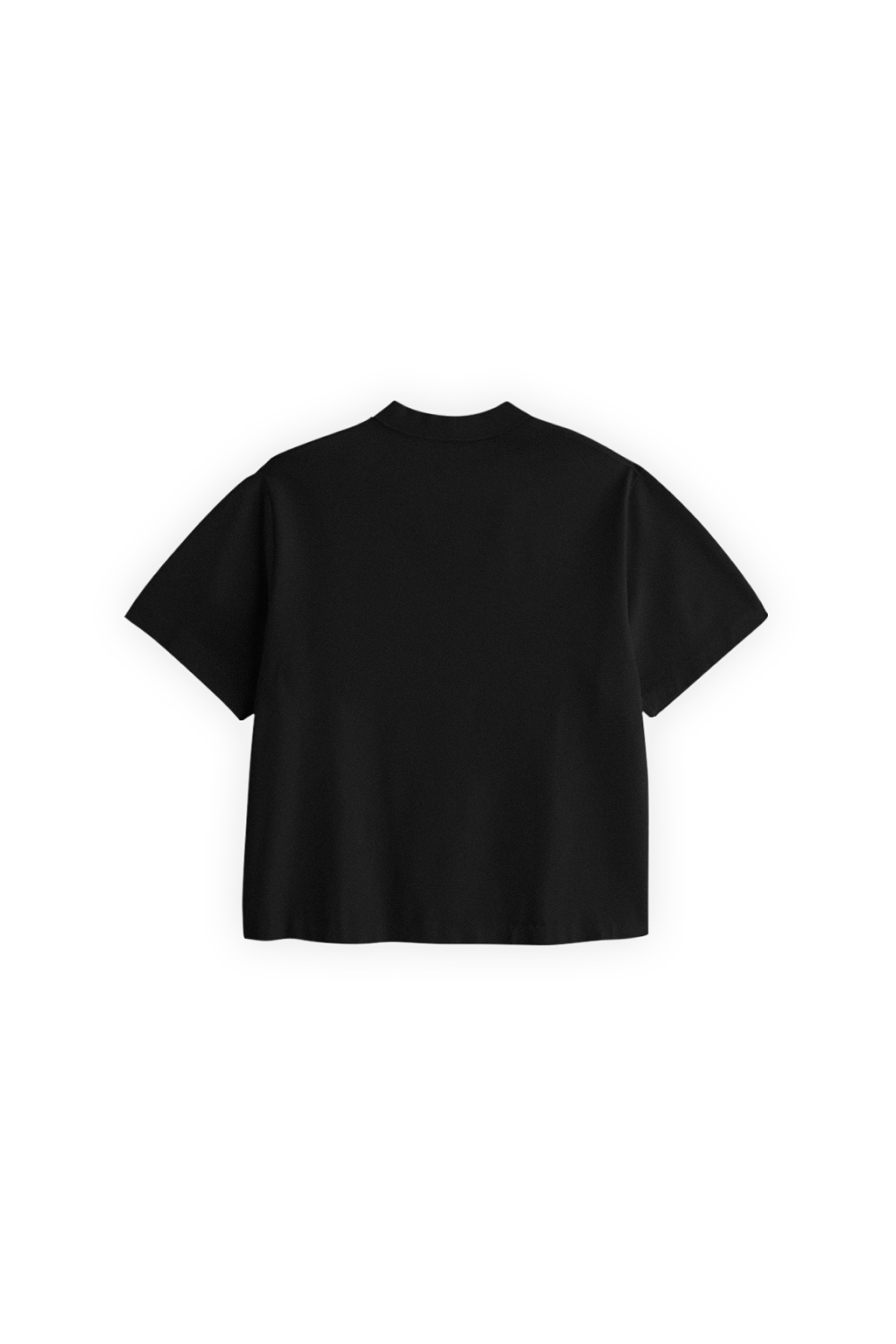 Cheetah Crop Tee Black