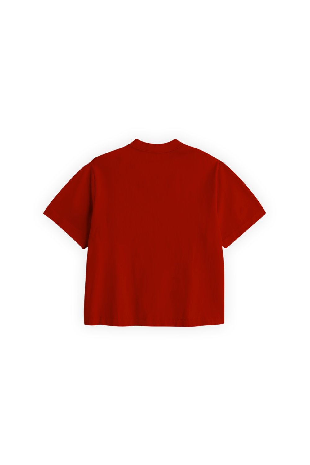 Cheetah Crop Tee Red