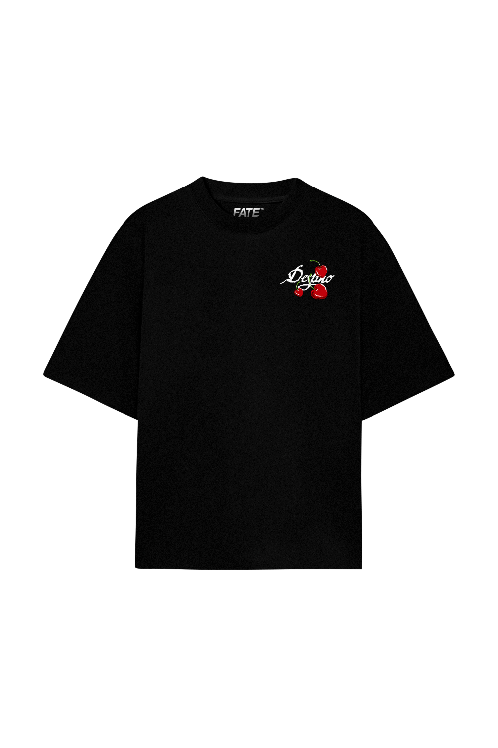 Crayon Cherry Tee Black
