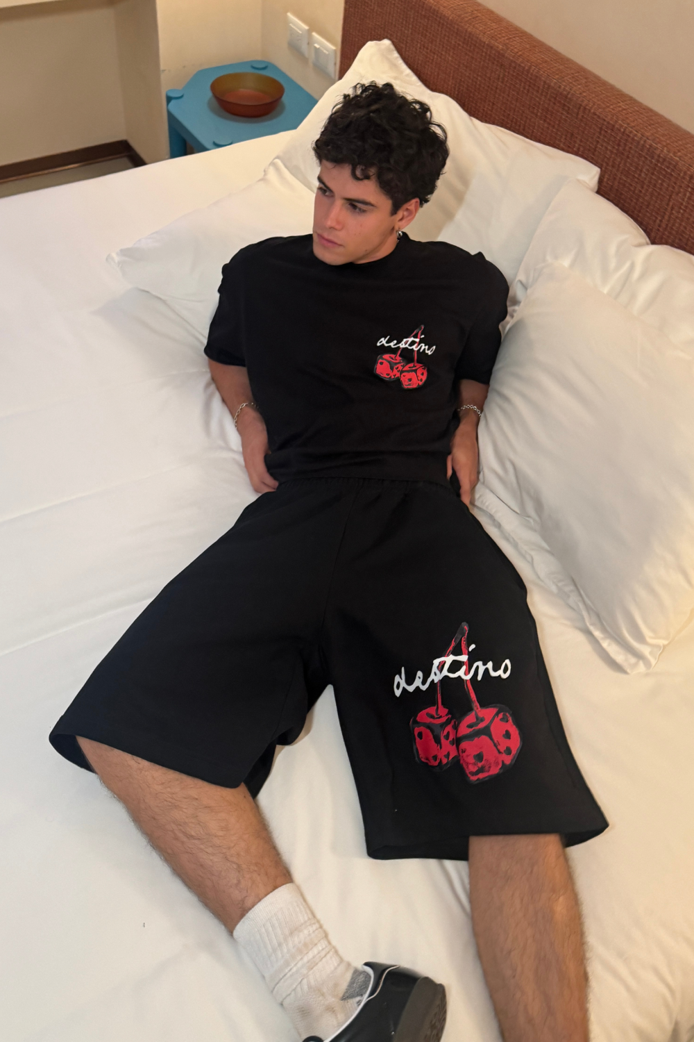 Dice Cherry Baggy Shorts Vantablack