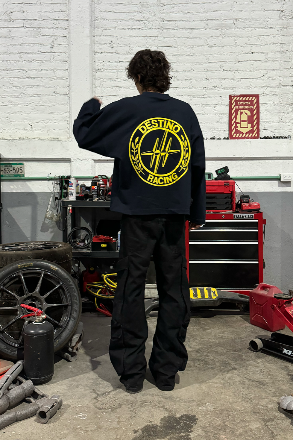 Destino Racing Longsleeve Navy Blue