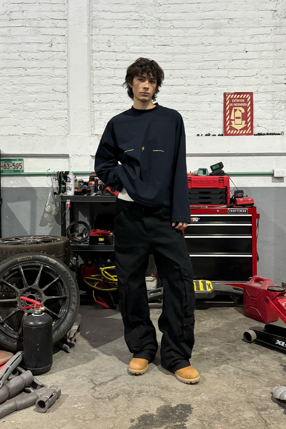 Destino Racing Longsleeve Navy Blue