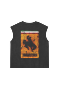 Racing Cowboy Tank Top Washed Grey