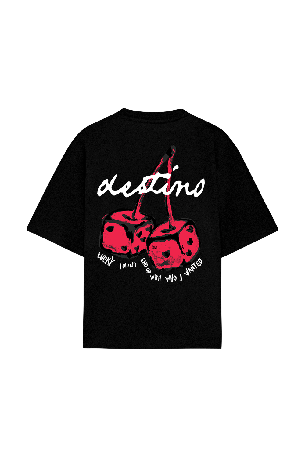 Dice Cherry Tee Black