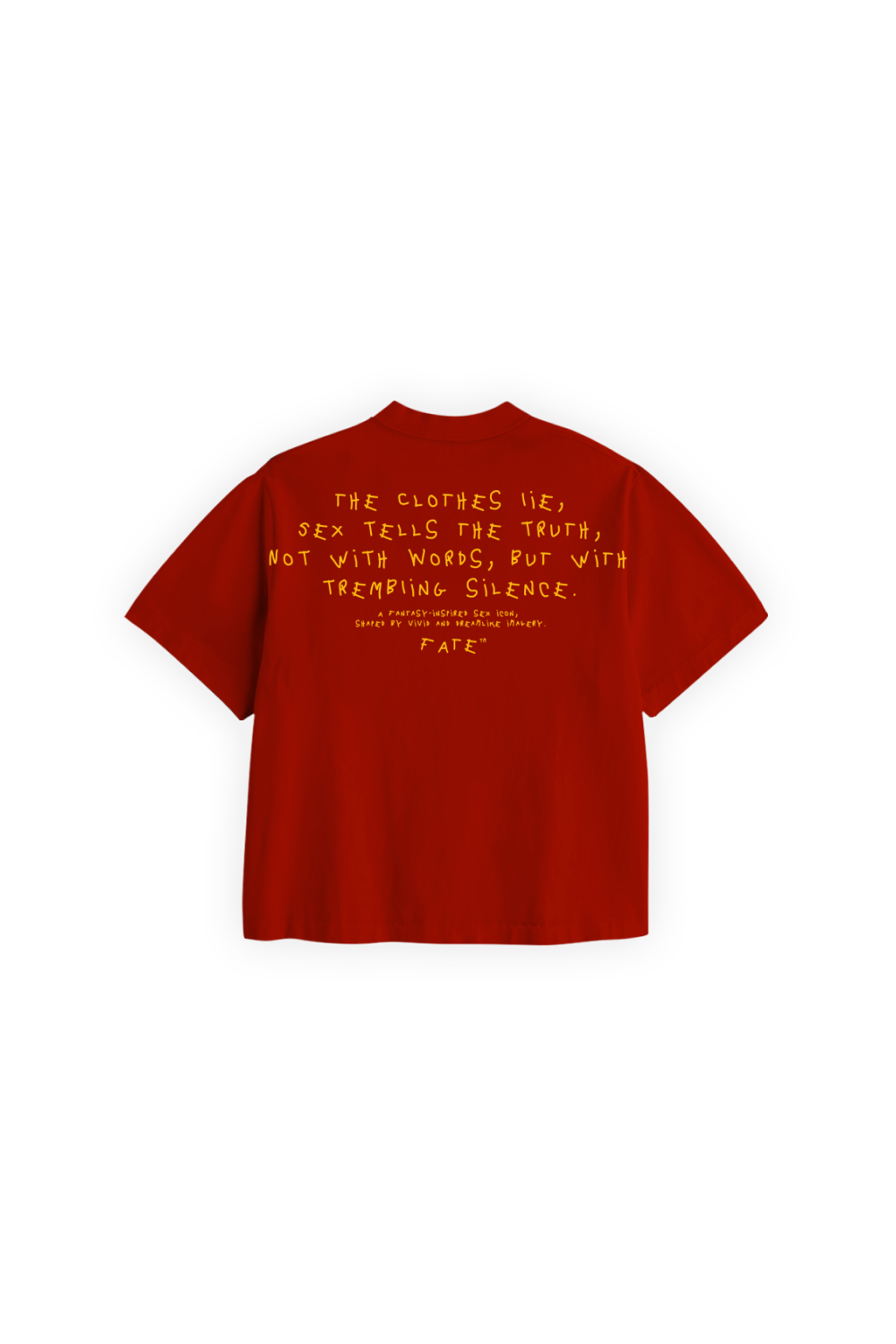 Clothes Lie Crop Tee Red