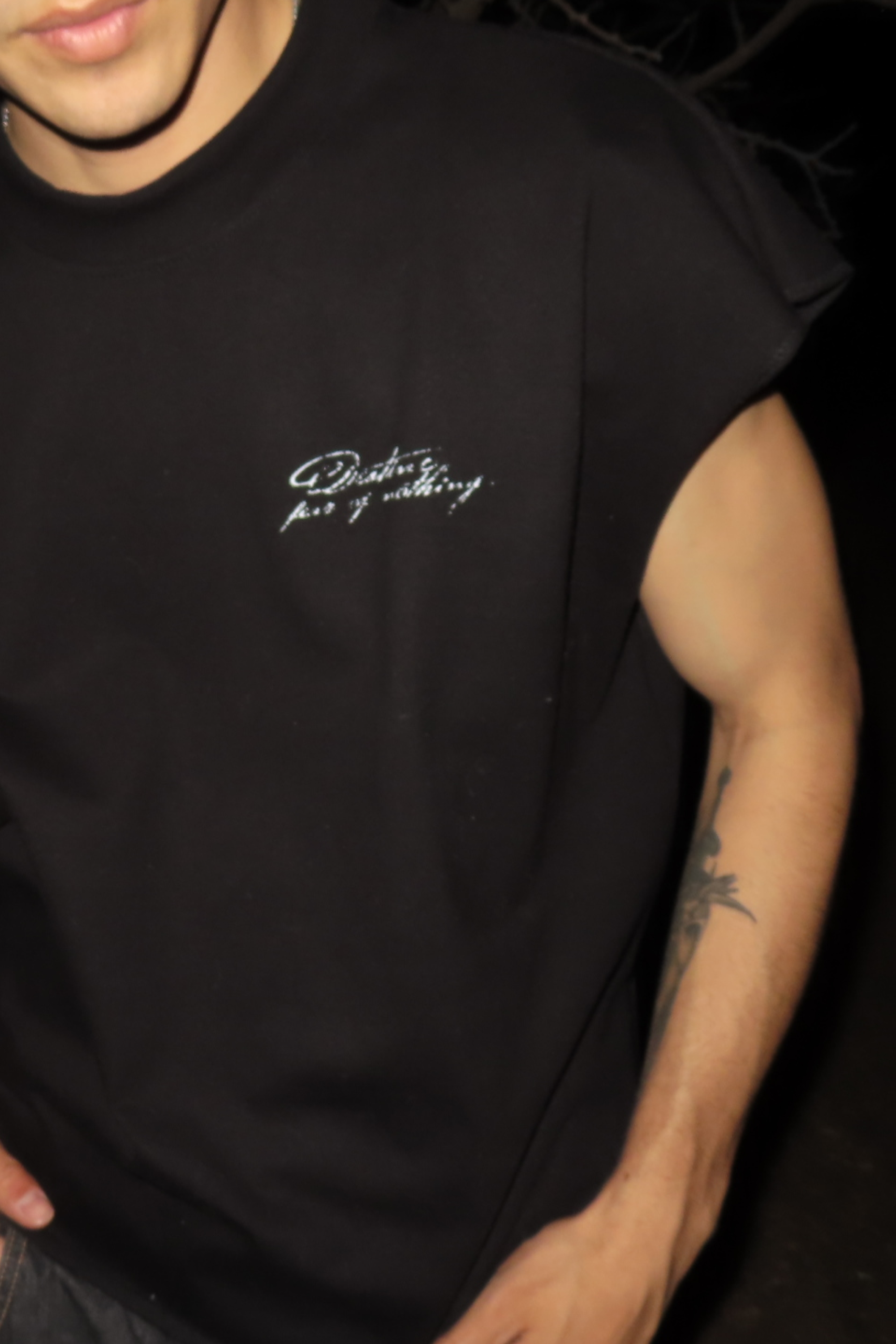 Fear of Nothing Tank Top Black