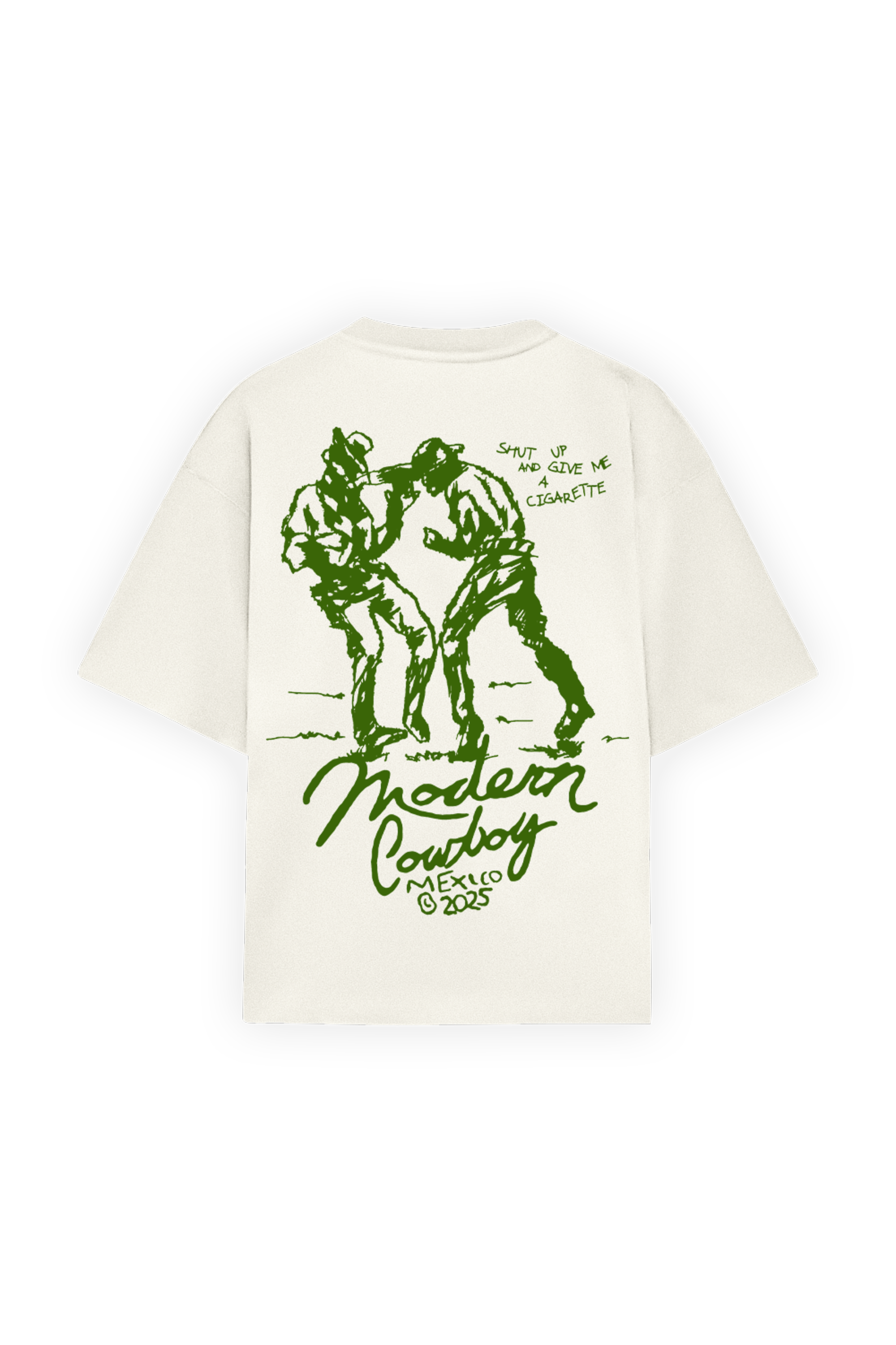 Shut Up Cowboy Tee Ivory