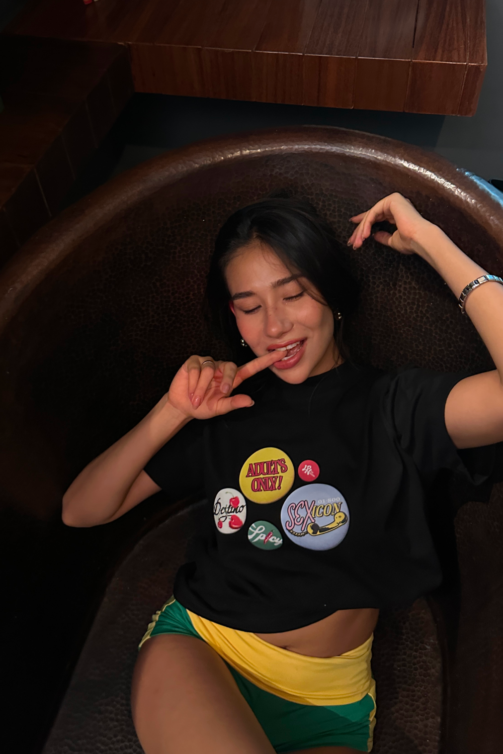 Sex Pin's Crop Tee Black