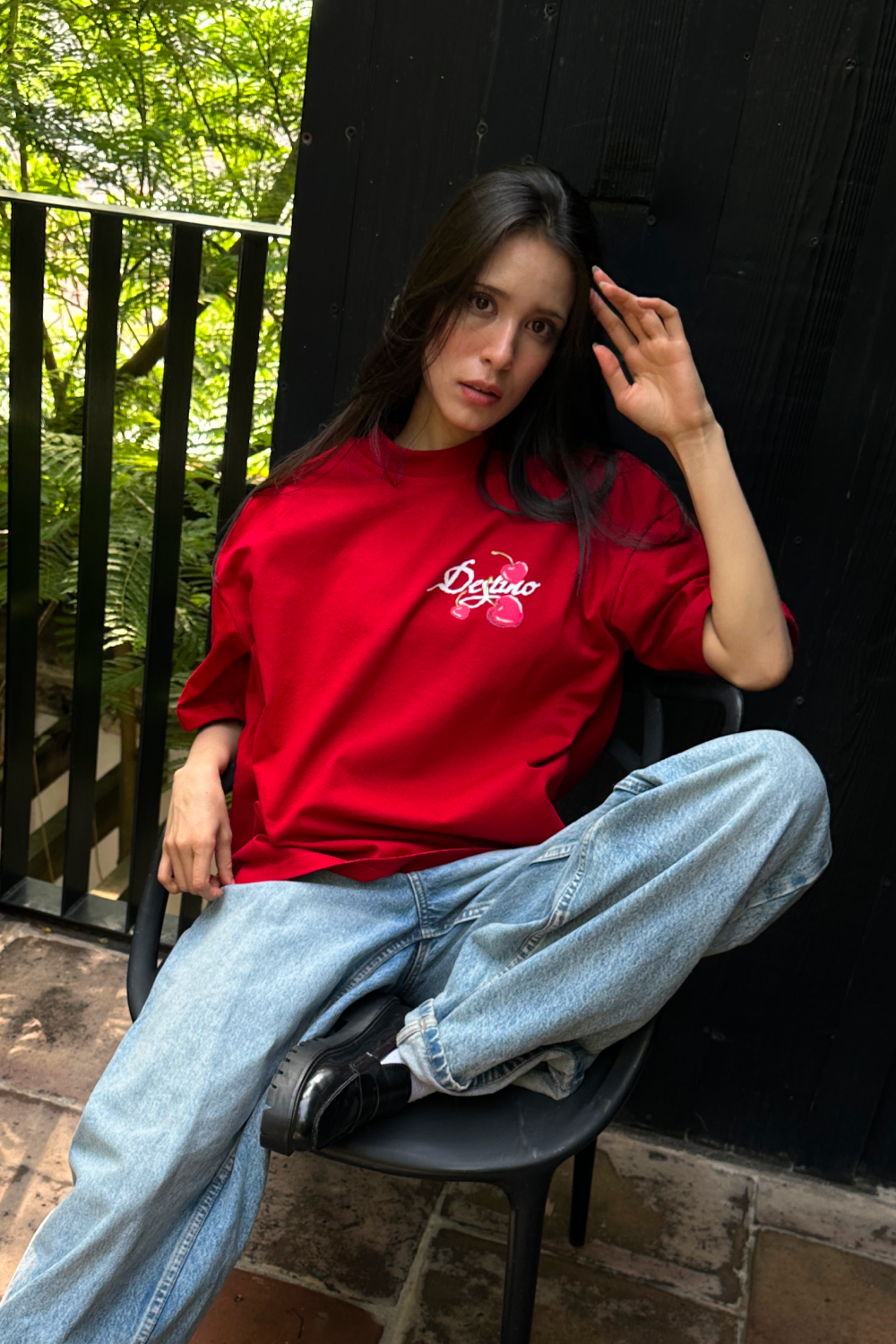 Crayon Cherry Tee Red