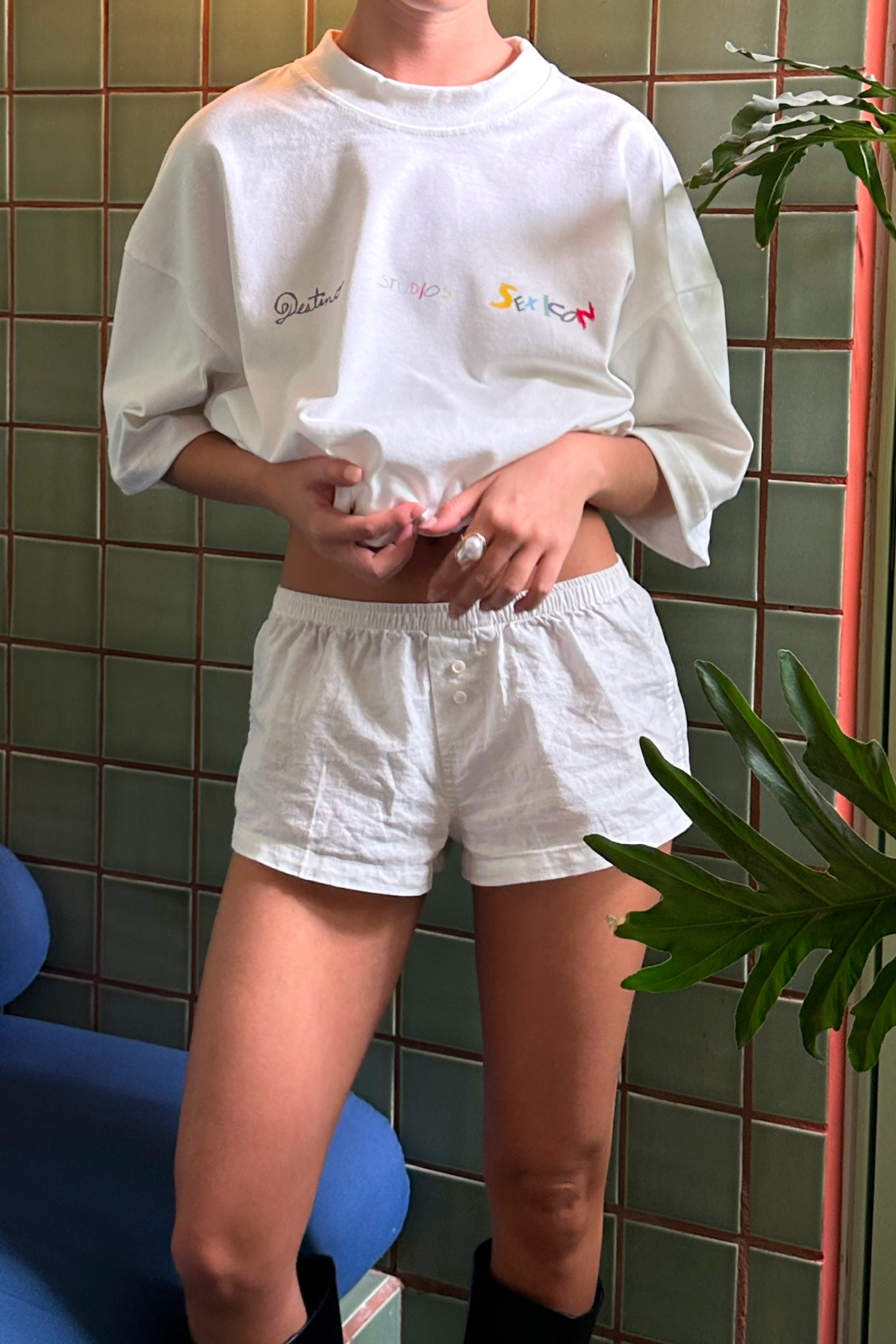 Sex Icon Crayons Tee Ivory