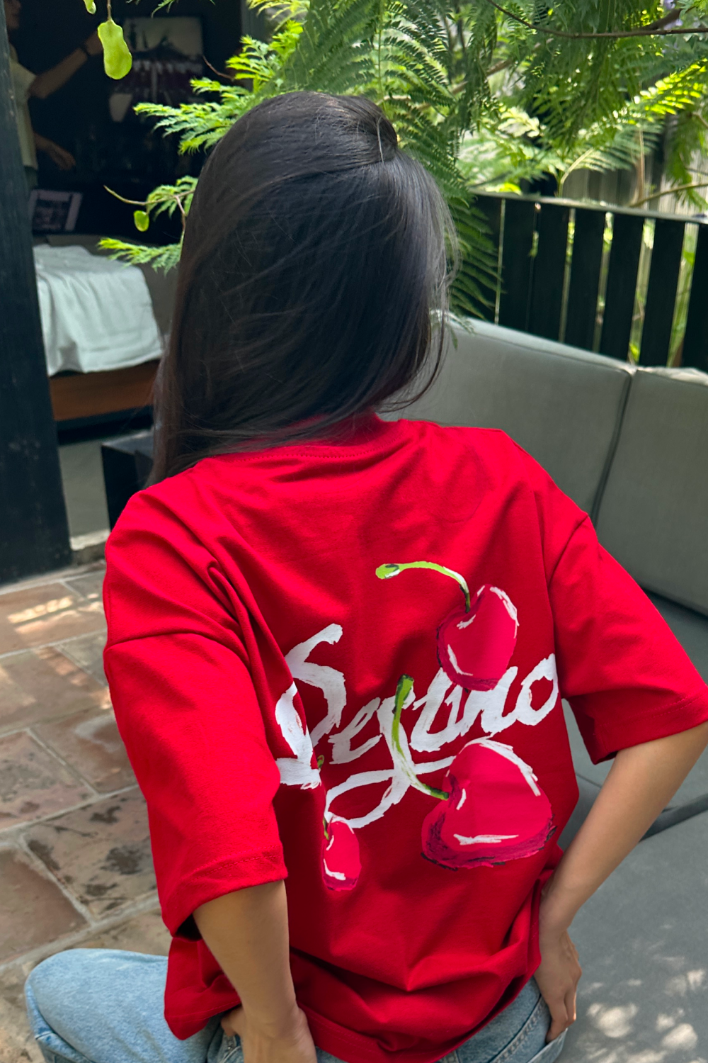 Crayon Cherry Tee Red