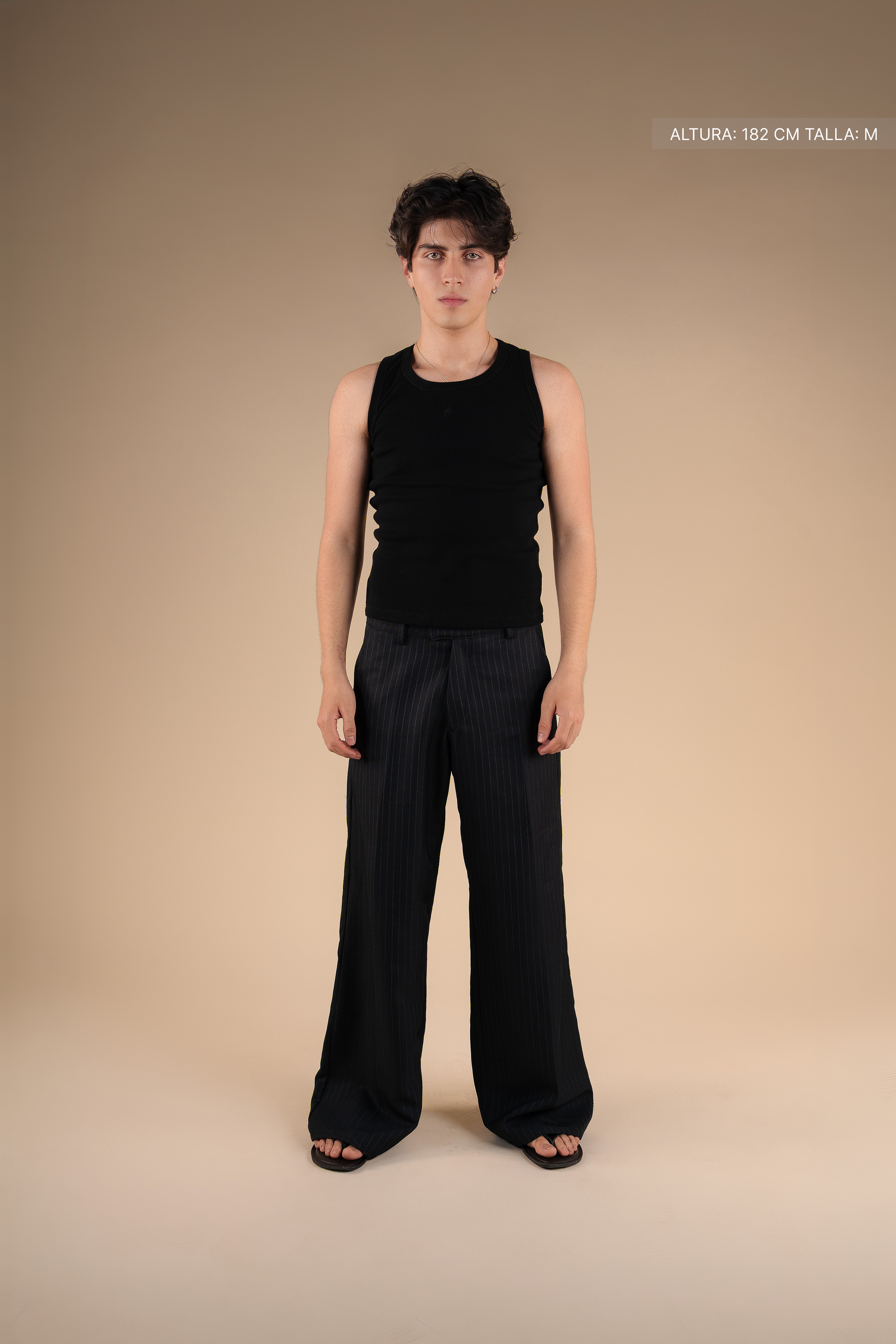 Ribbed Tank Black