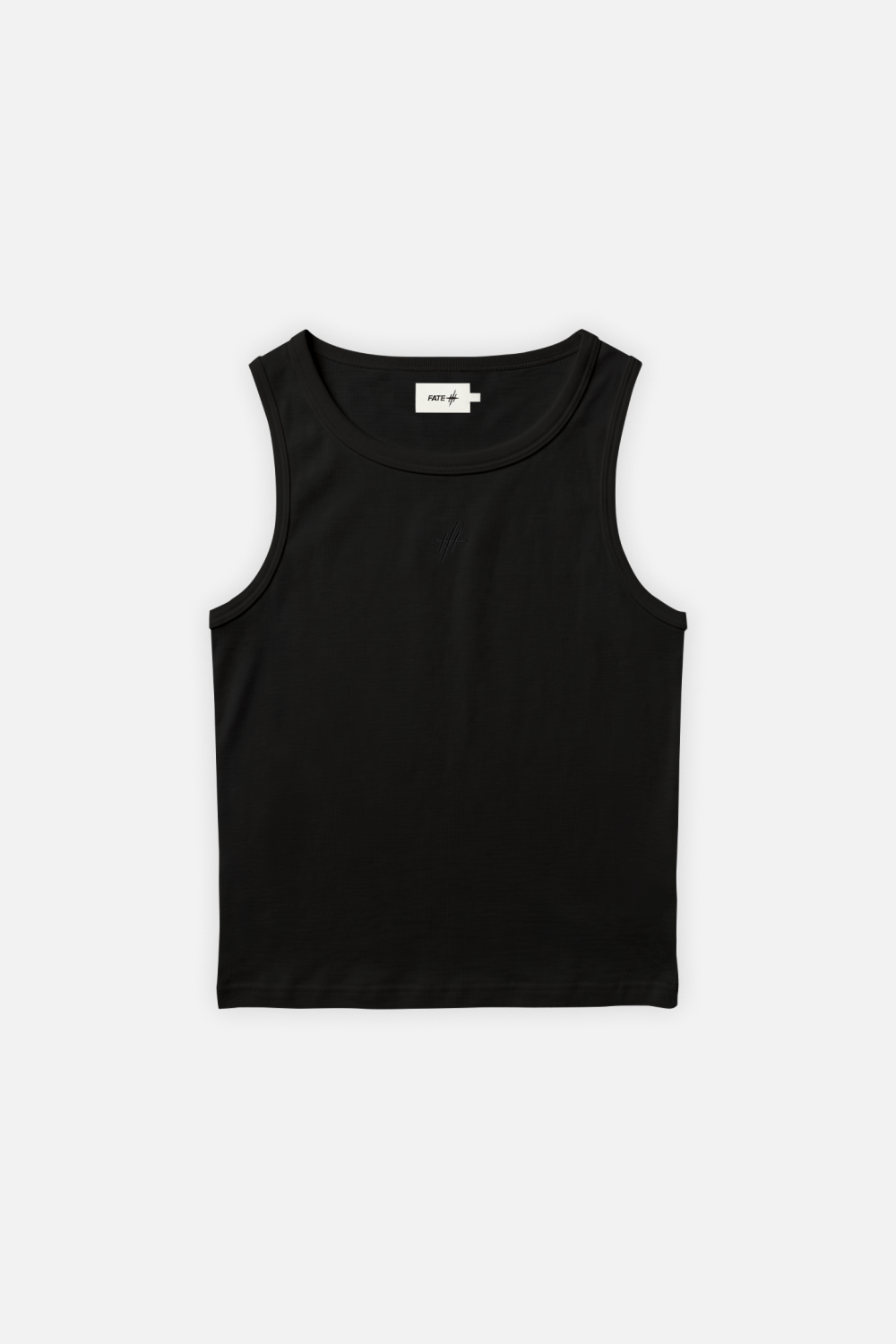 Ribbed Tank Black