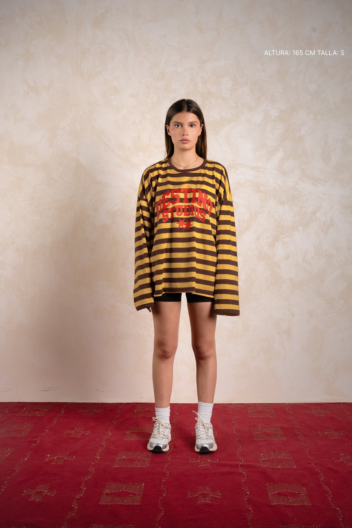 Destino Studios Striped Longsleeve Mustard w/ Brown