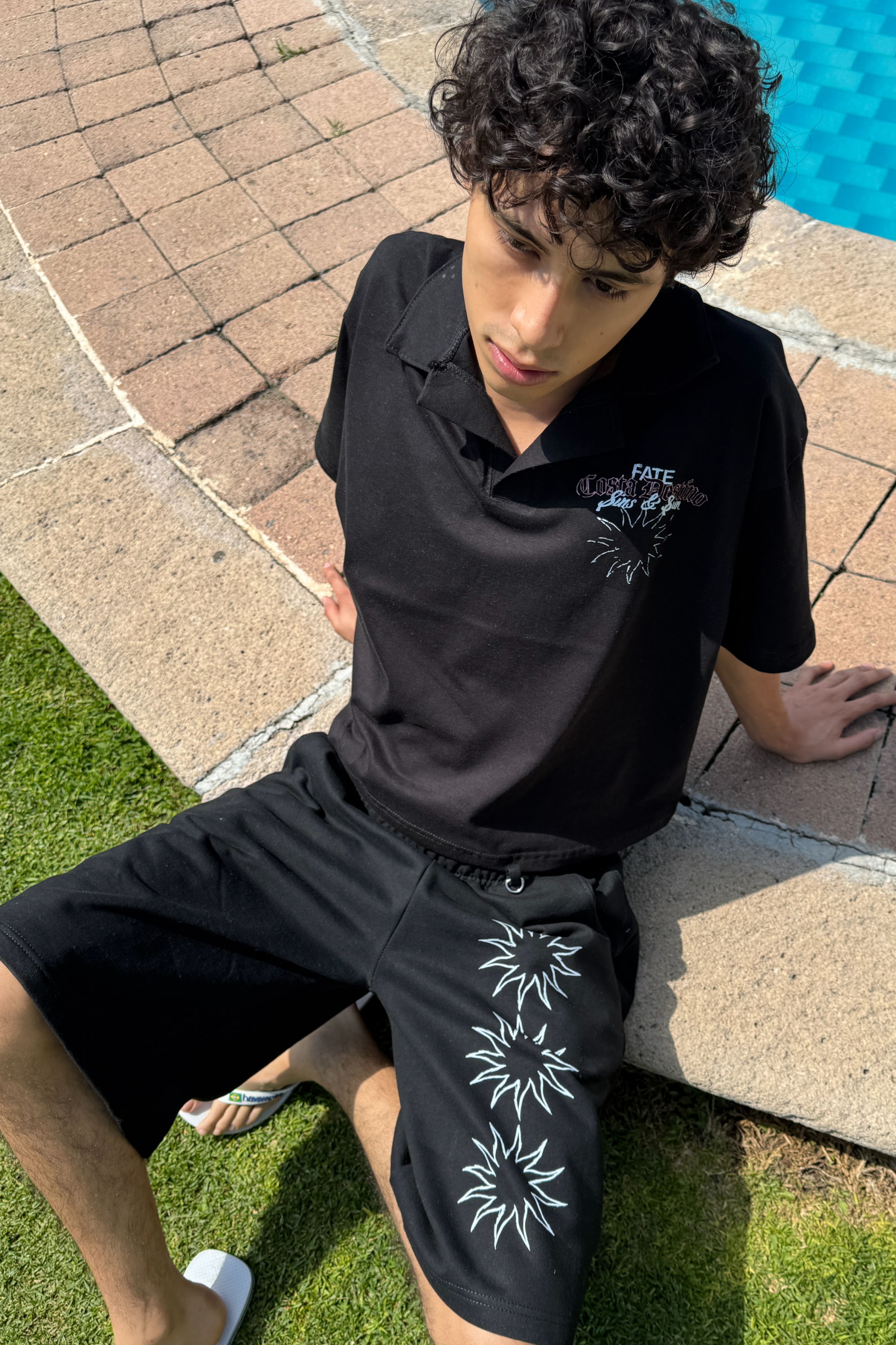 Sins & Sun Polo Black