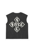 Cross Of Fate Tank Top Washed Grey