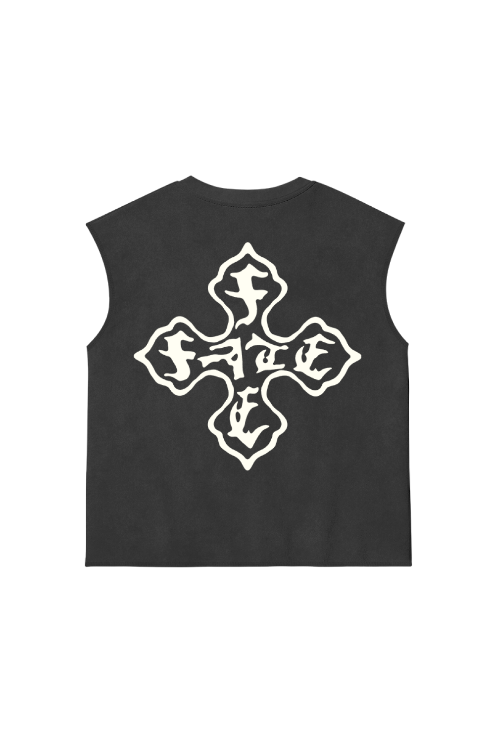 Cross Of Fate Tank Top Washed Grey