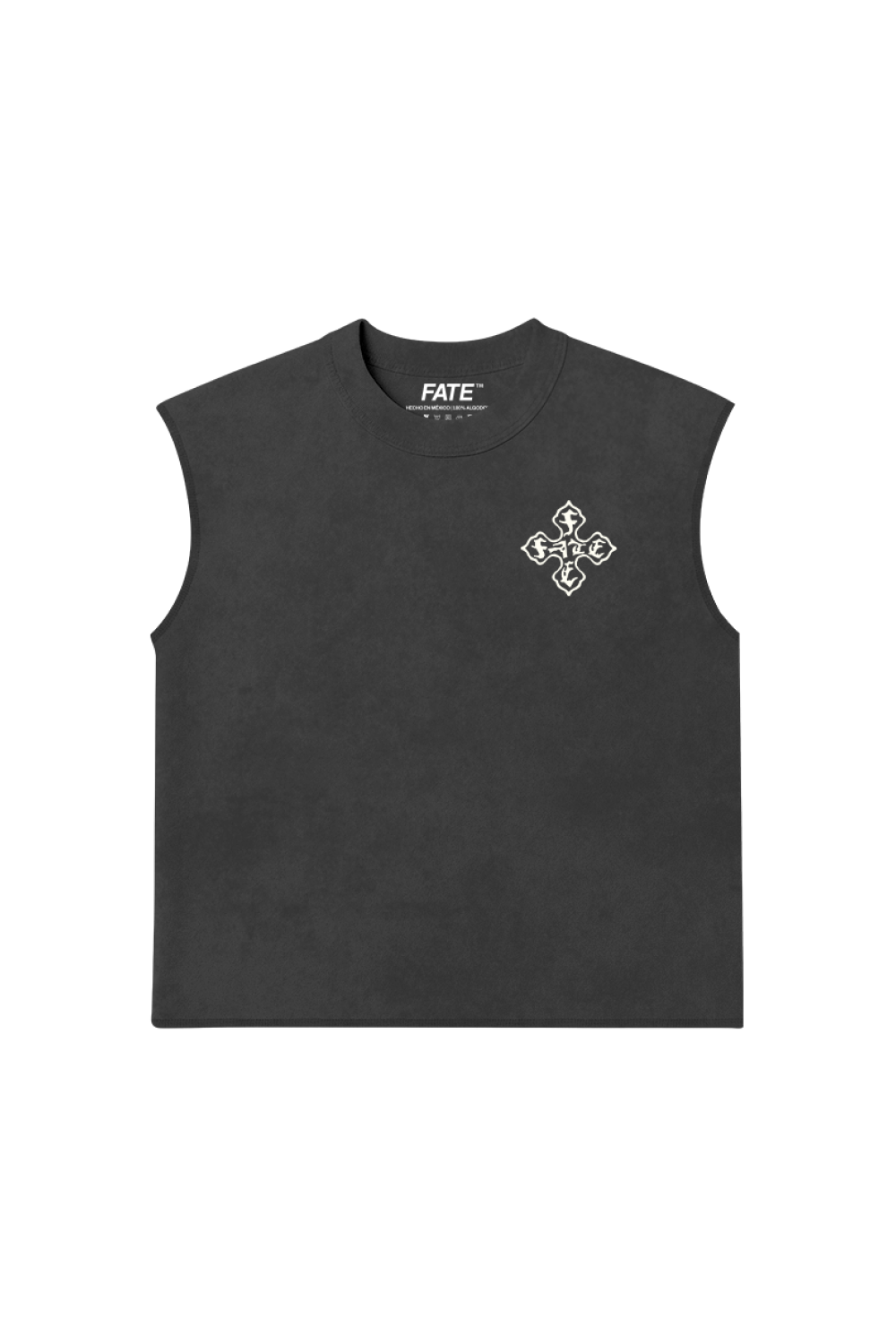 Cross Of Fate Tank Top Washed Grey