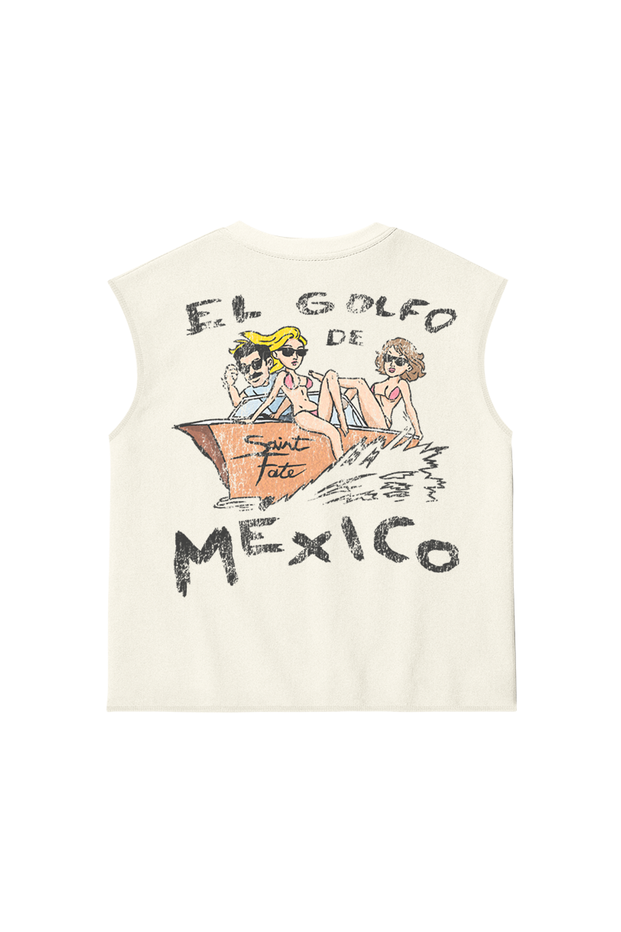Golfo De Mexico Tank Top Ivory
