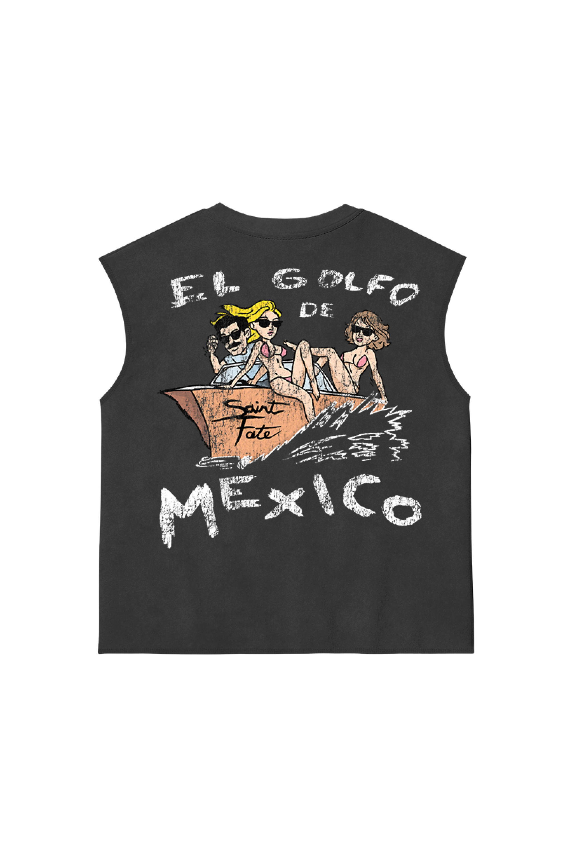 Golfo de Mexico Tank Top Washed Grey