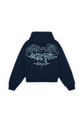 Gothic Sparks Hoodie Midnight Blue