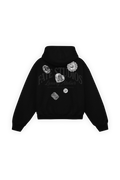 Dark Gems Zip Hoodie Vantablack