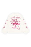 Letter Cross Longsleeve Ivory