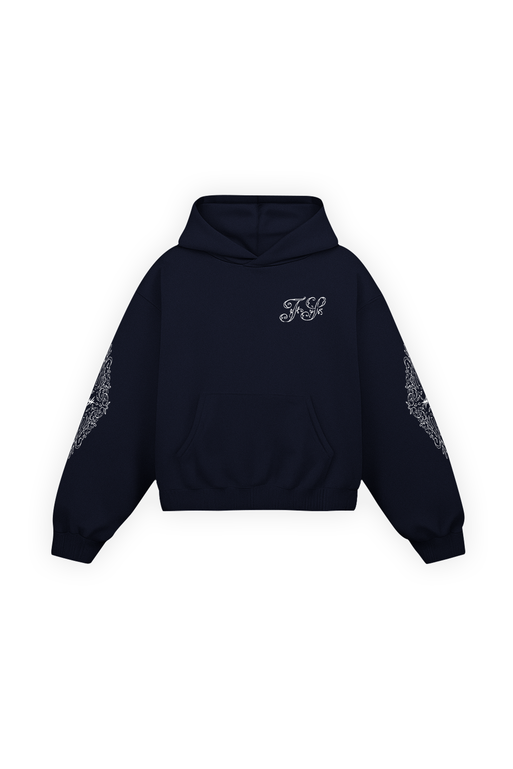 Ornate Hoodie Midnight Blue