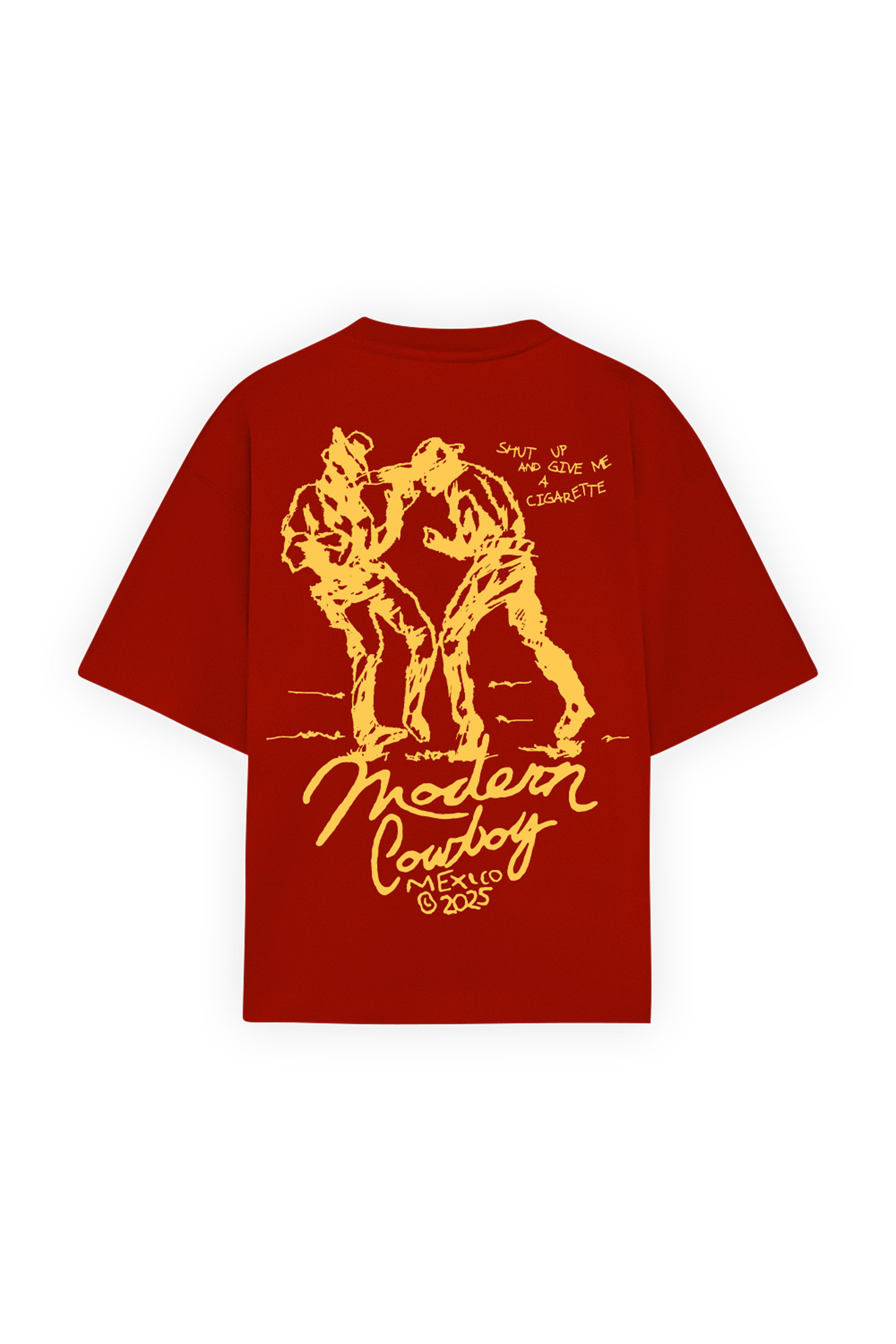 Shut Up Cowboy Tee Red