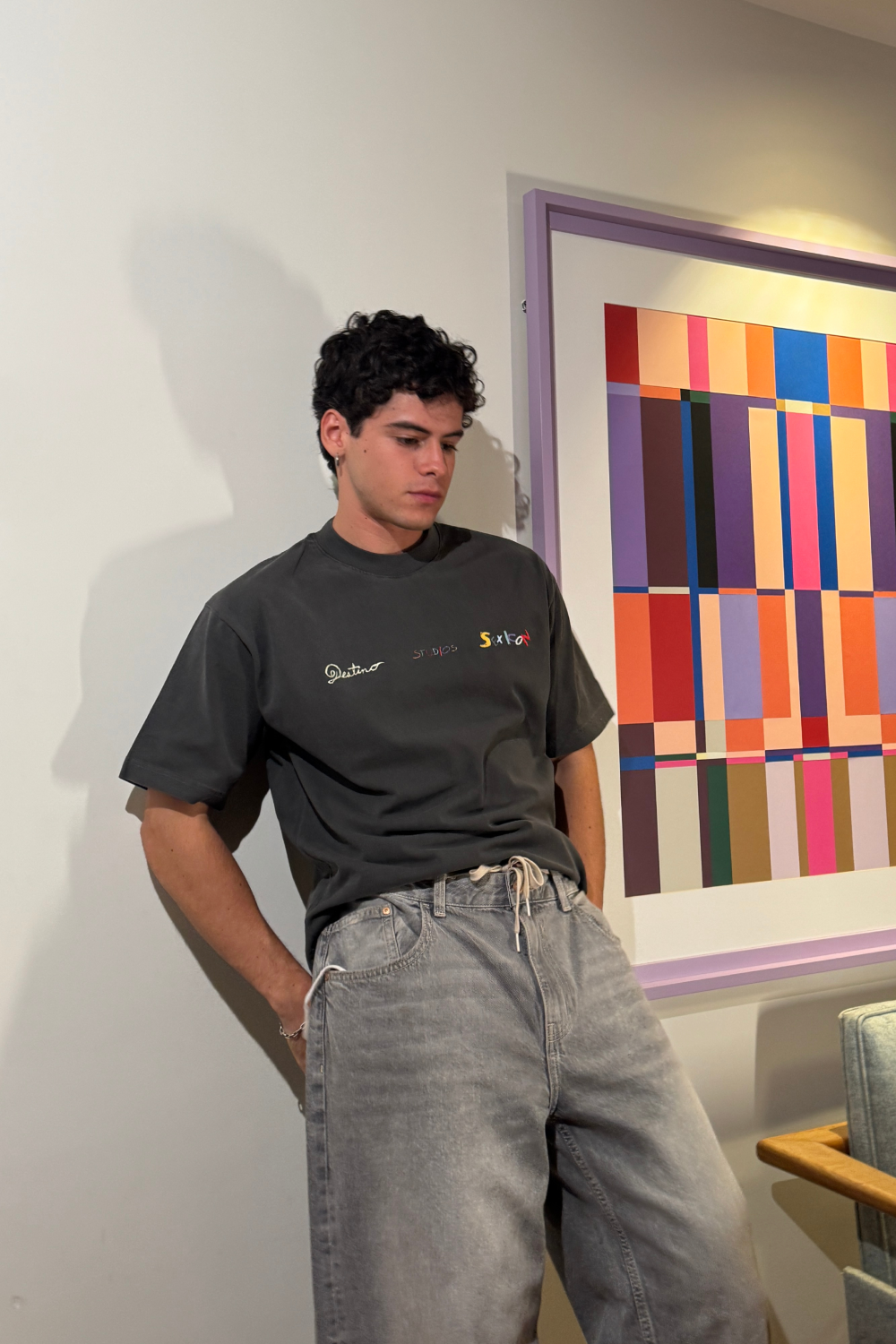 Sex Icon Crayons Tee Washed Grey