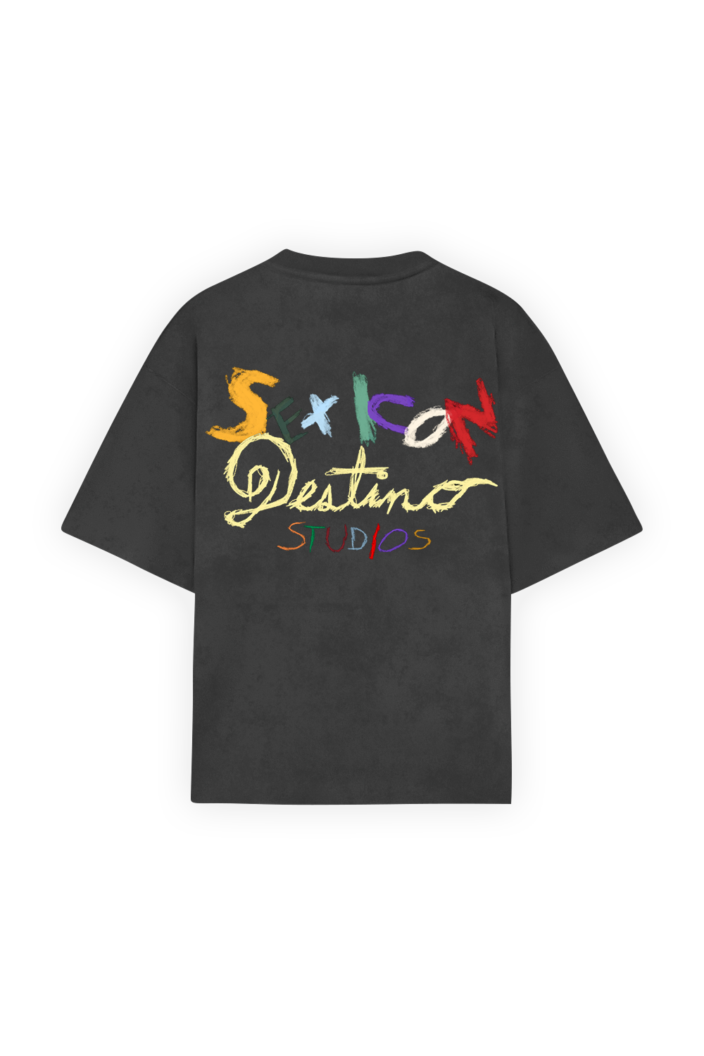 Sex Icon Crayons Tee Washed Grey