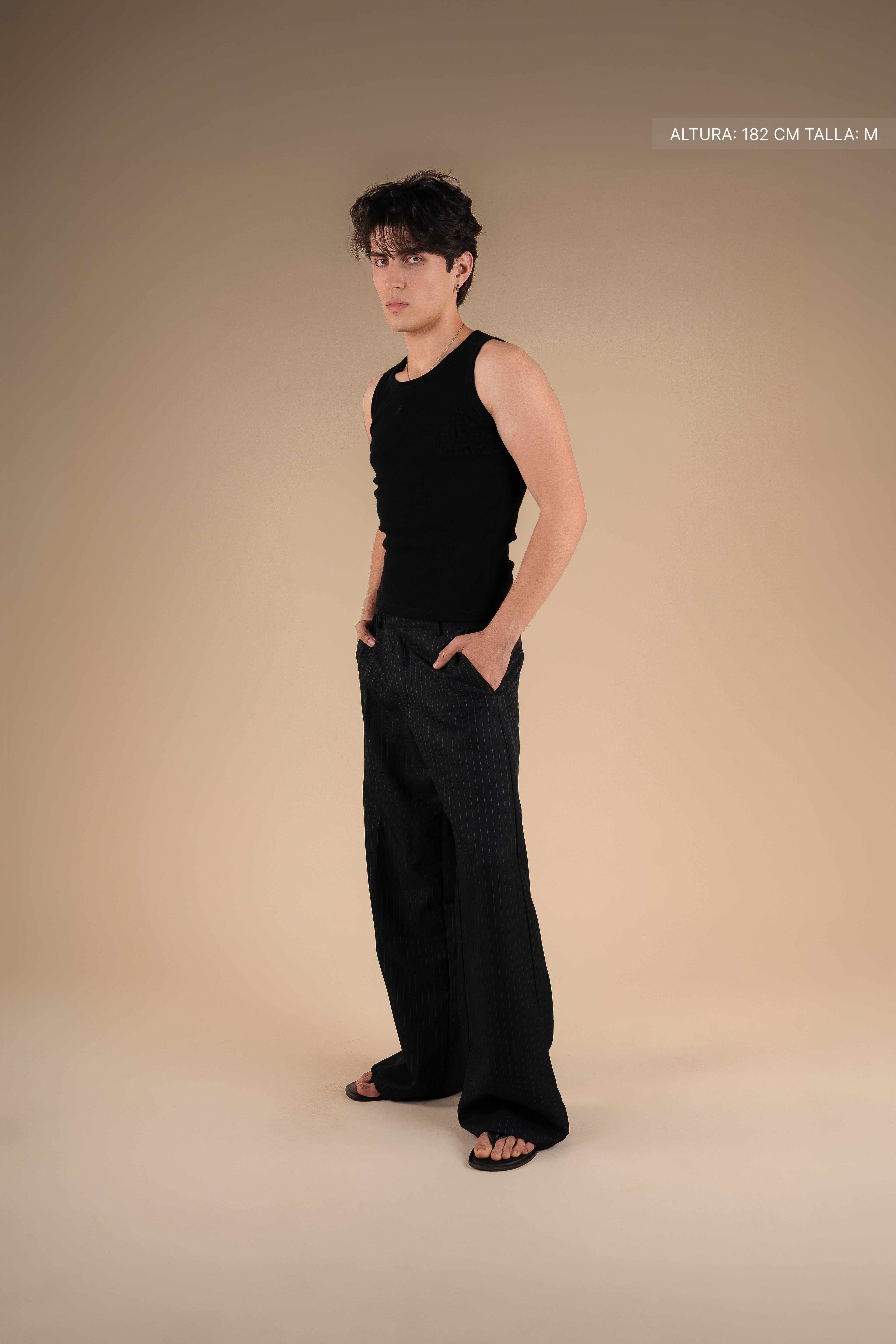 Ribbed Tank Black