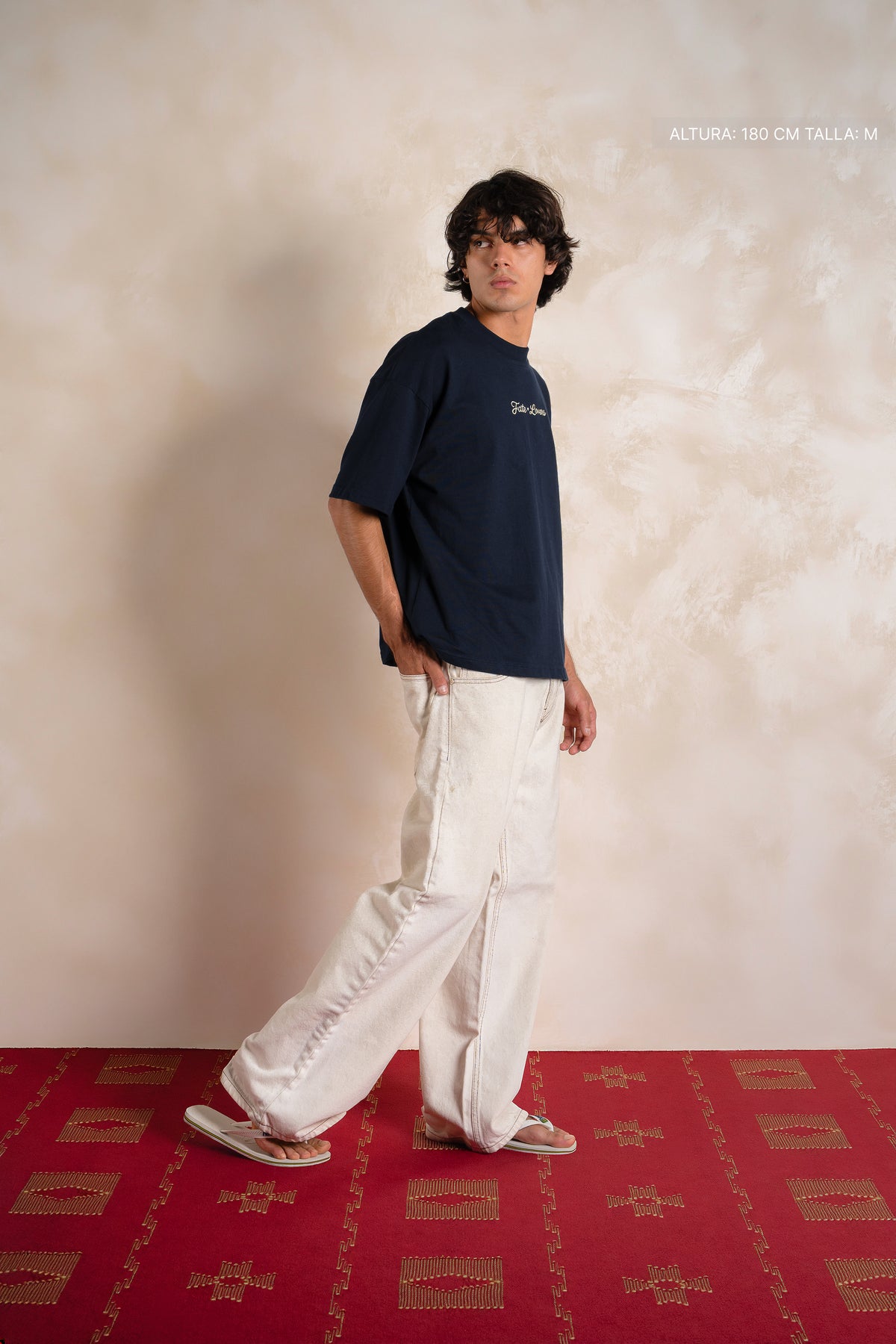 Love Letter at 2:43 Tee Navy Blue