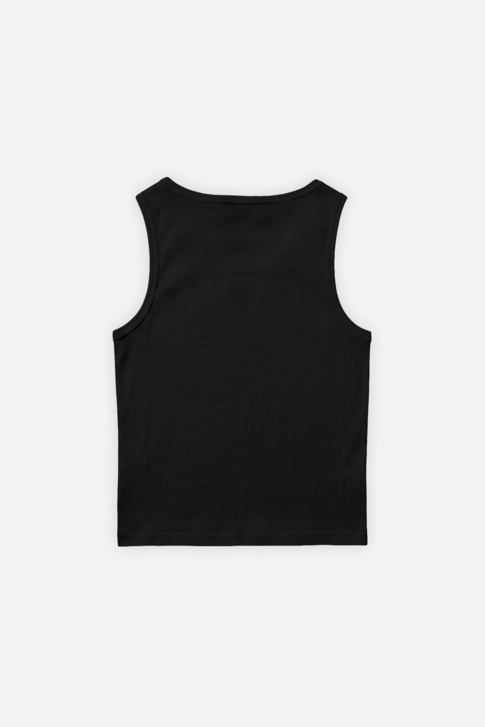 Ribbed Tank Black
