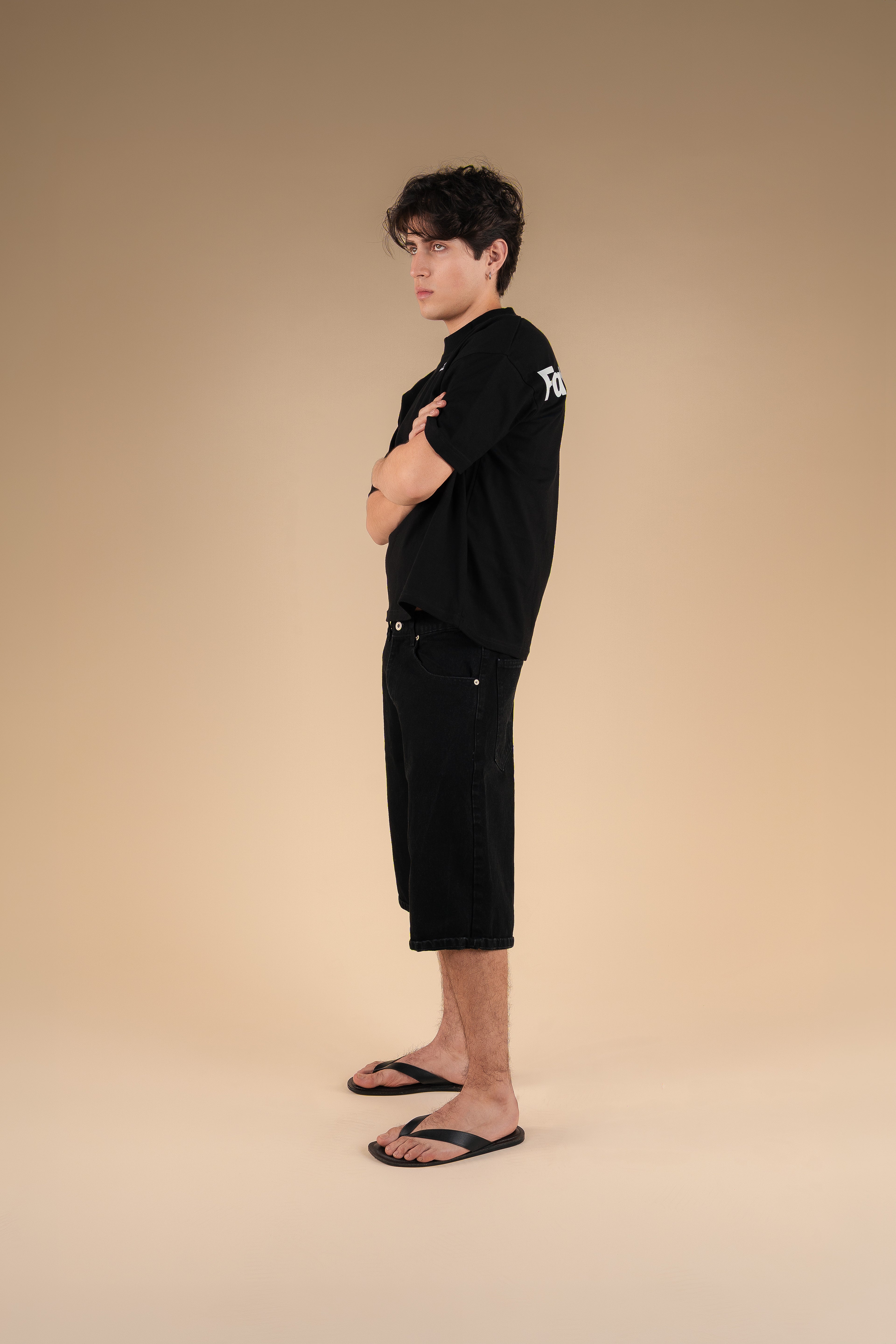 Studio Script Tee Black