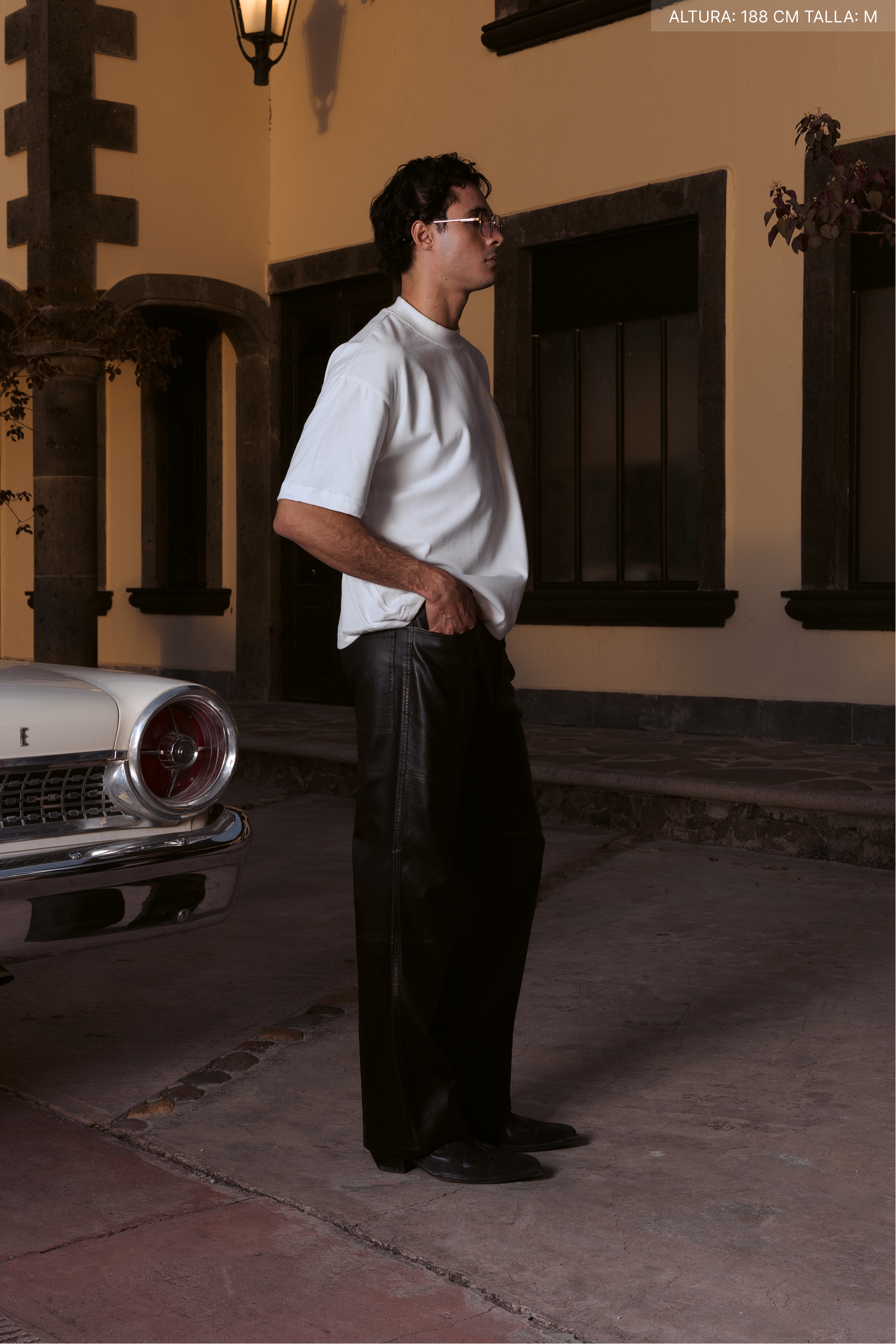 Letter Cross Tee Ivory