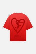 SF Heart Tee Faded Red