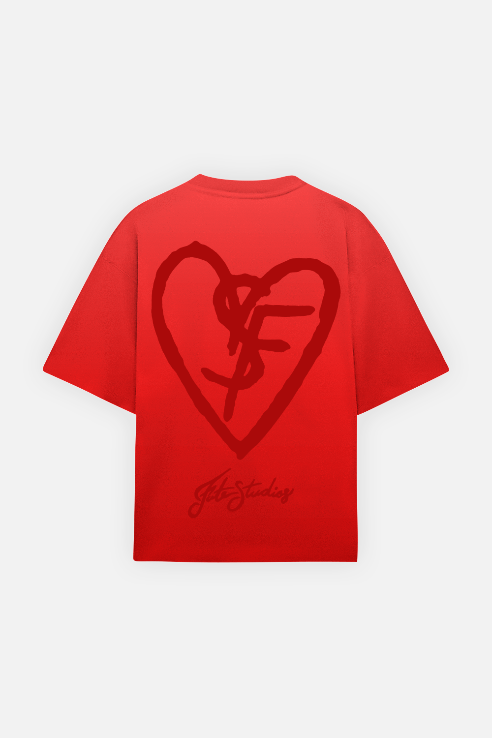 SF Heart Tee Faded Red