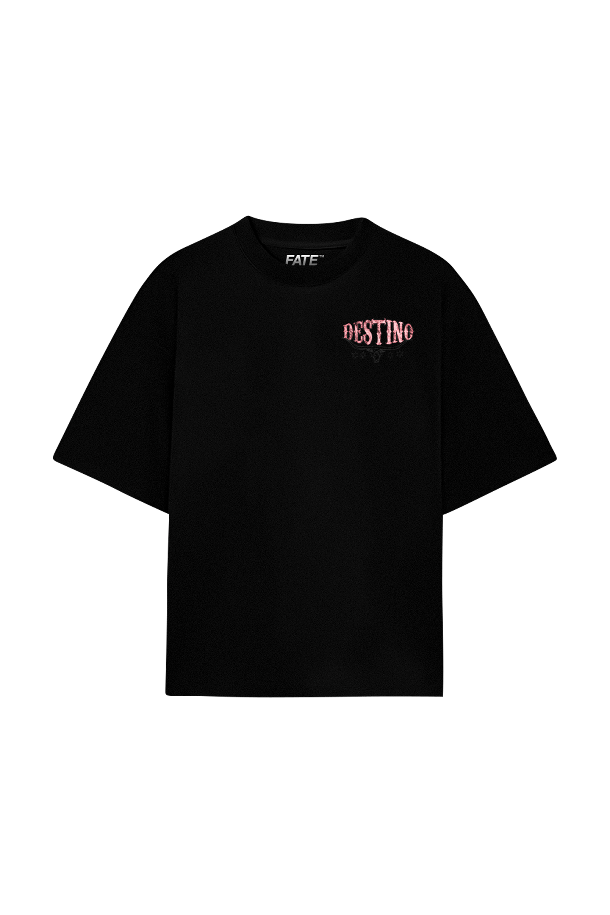 Long Horns Tee Black