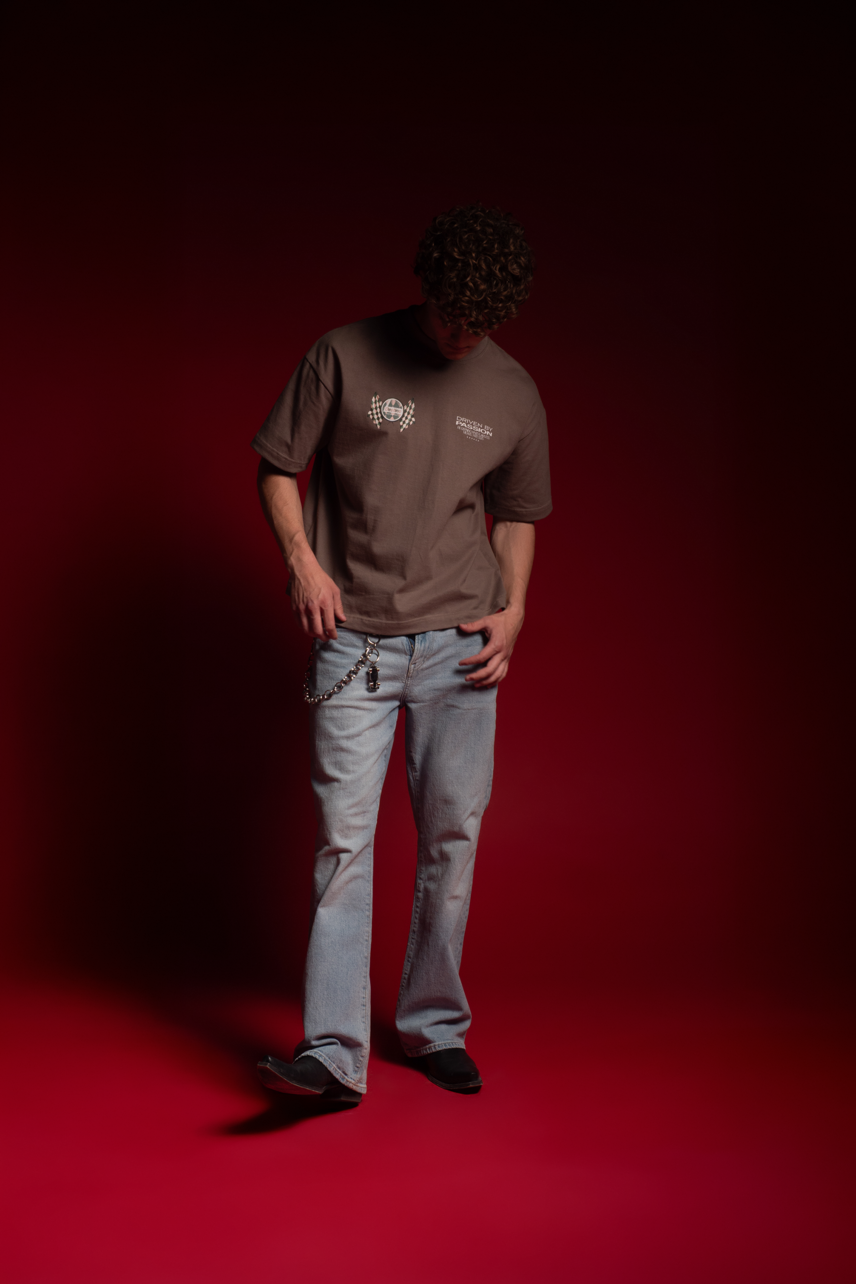 Winner Flags Tee Taupe