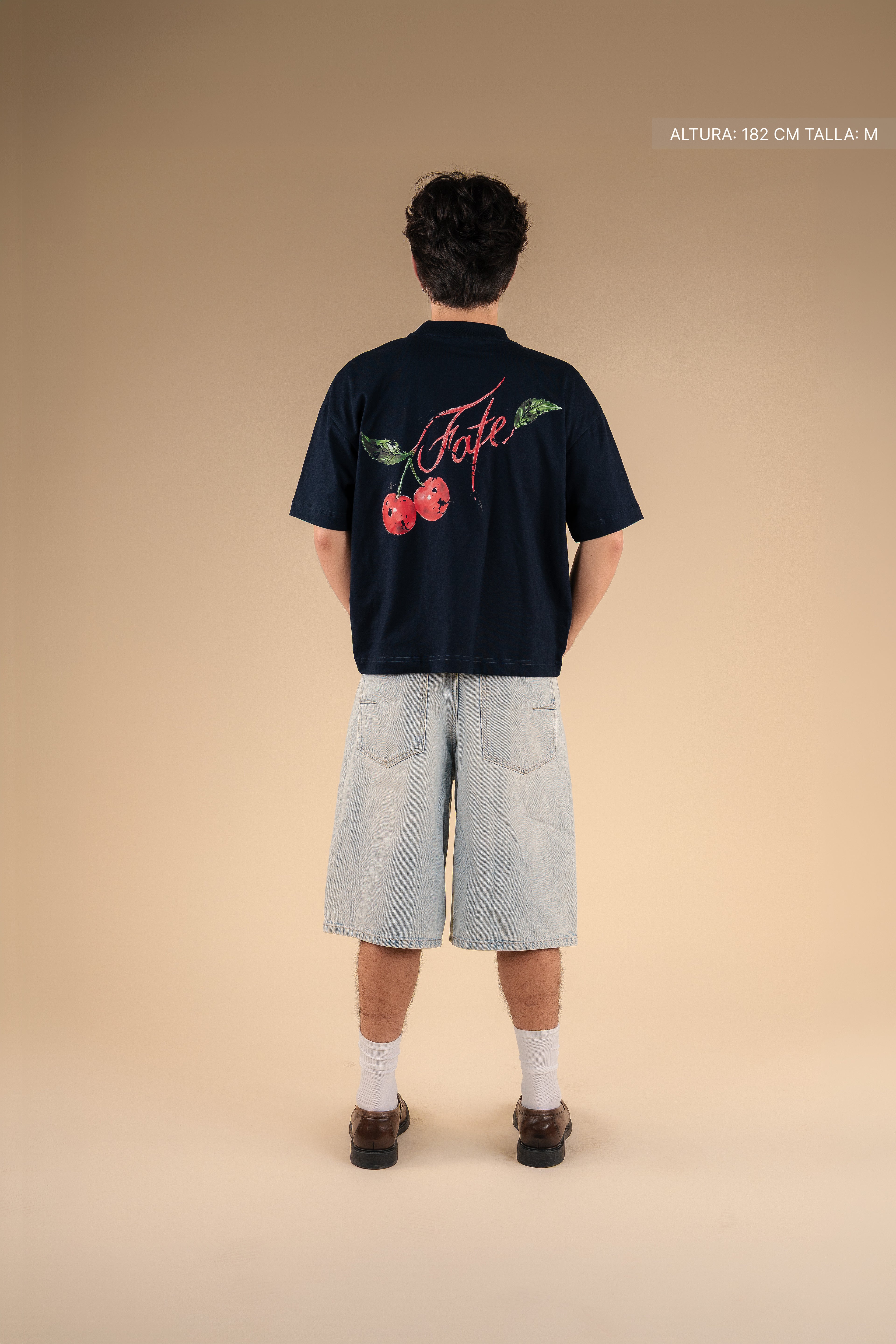 Sweet Cherry Tee Navy Blue