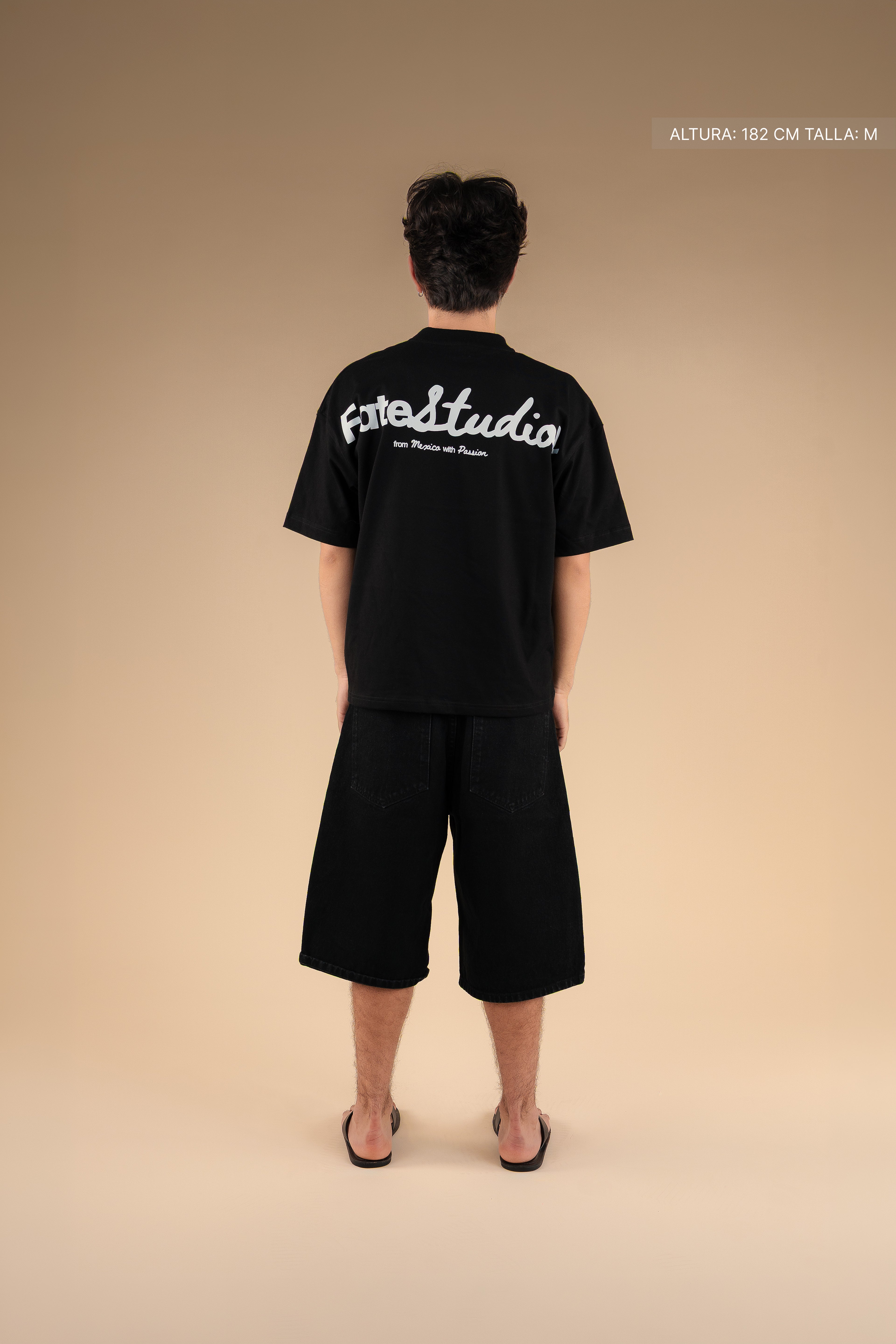 Studio Script Tee Black