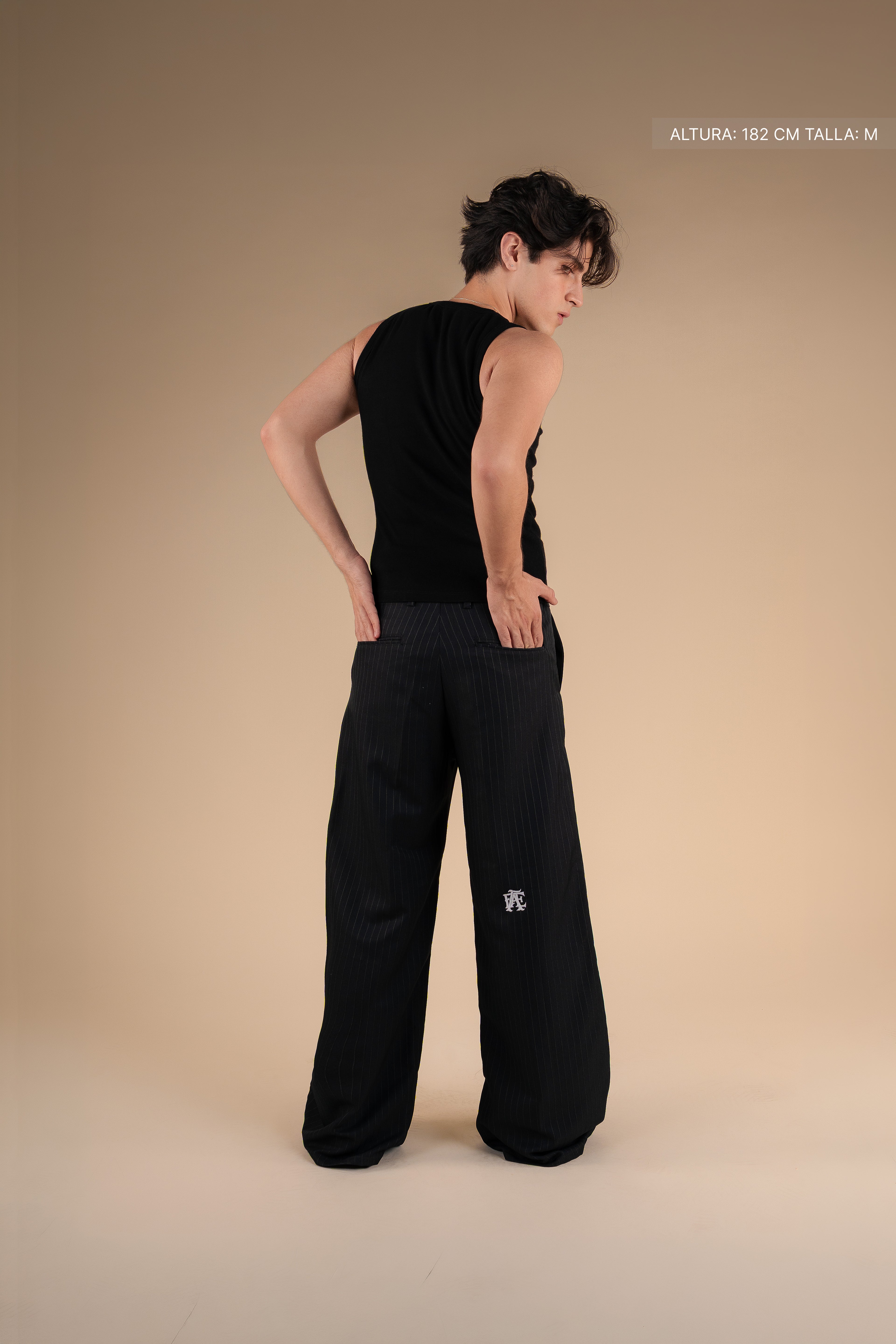 Ribbed Tank Black